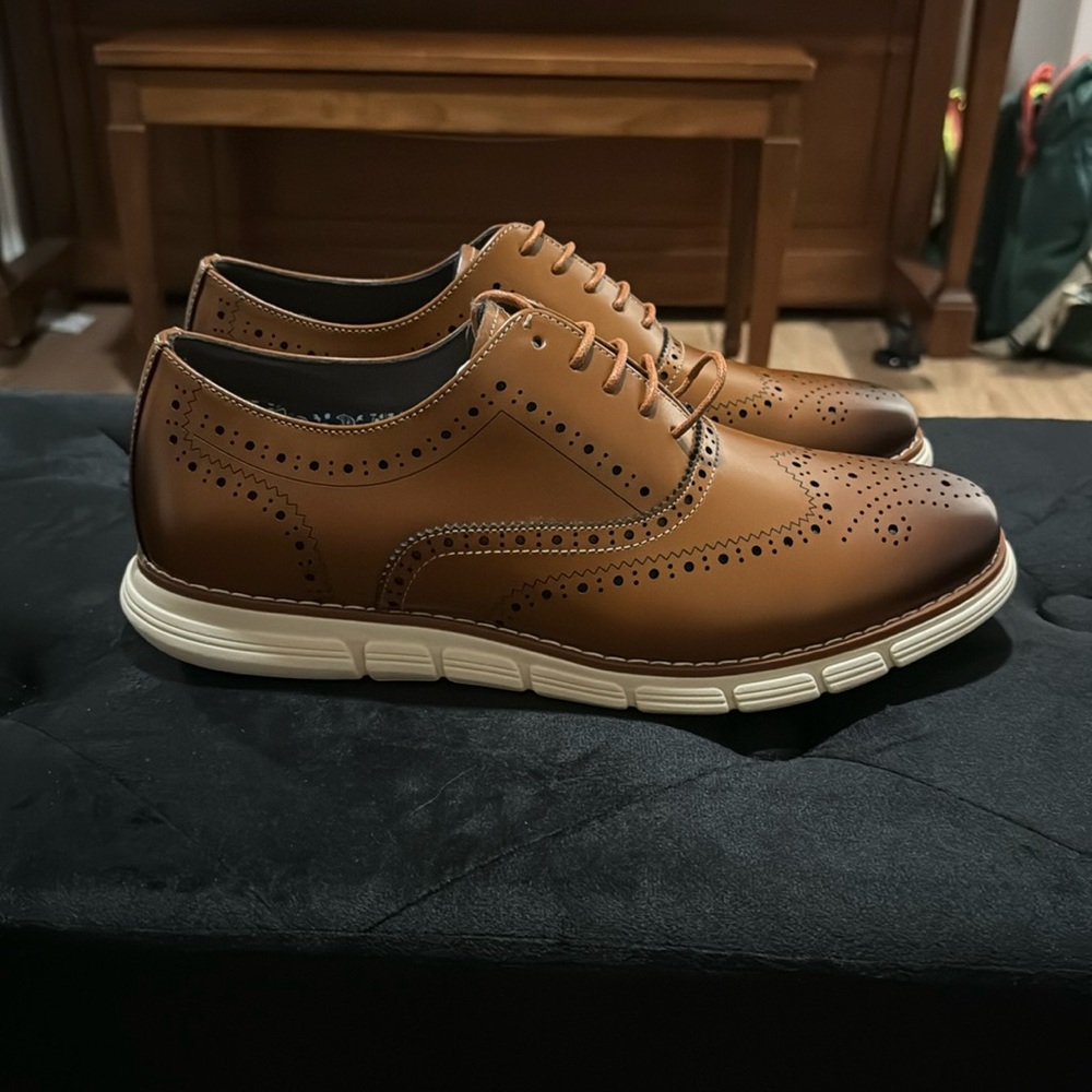 Bruno Marc Oxfords- brown leather- never worn